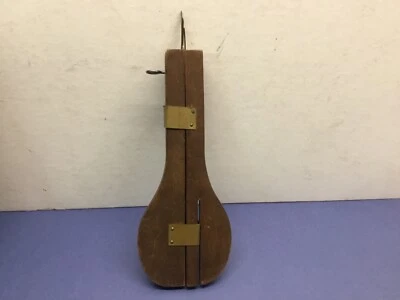 VINTAGE WOOD AND BRASS RUG HOOKING PUNCH NEEDLE TOOL  - Image 1 of 4