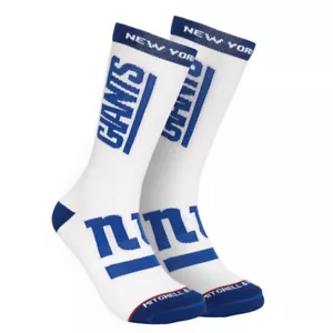 Calcetines Mitchell & Ness blancos clásicos New York Giants Kick Off Crew - Imagen 1 de 2