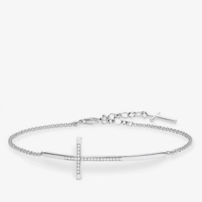 Bracciale a croce con diamanti naturali Thomas Sabo su argento 925 D_A0025 - Immagine 1 di 2