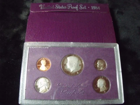 1984-S U.S. Mint Proof Set birth year set gift idea cloudy ships for free Cover