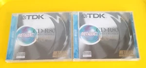 TDK CD-R80 Metallic 700MB New Sealed x 2 - Afbeelding 1 van 2