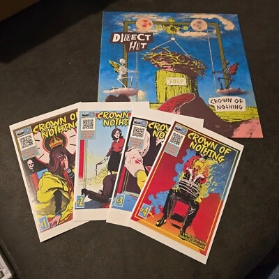 Direct Hit! – Crown of Nothing LP Red/Green Vinyl + Zine Set Fat Wreck Chords Foto 1 de 4