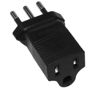 SF Cable USA NEMA 5-15R  to Italy CEI 23-16 Power Plug Adapter - Picture 1 of 5