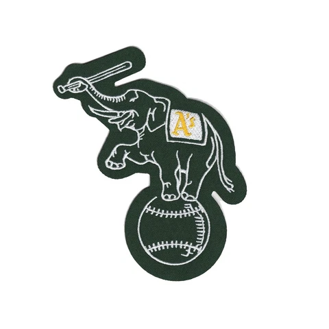 Oakland Athletics Home/Road/Alternate Green Elephant Sleeve Jersey Team Patch Cover