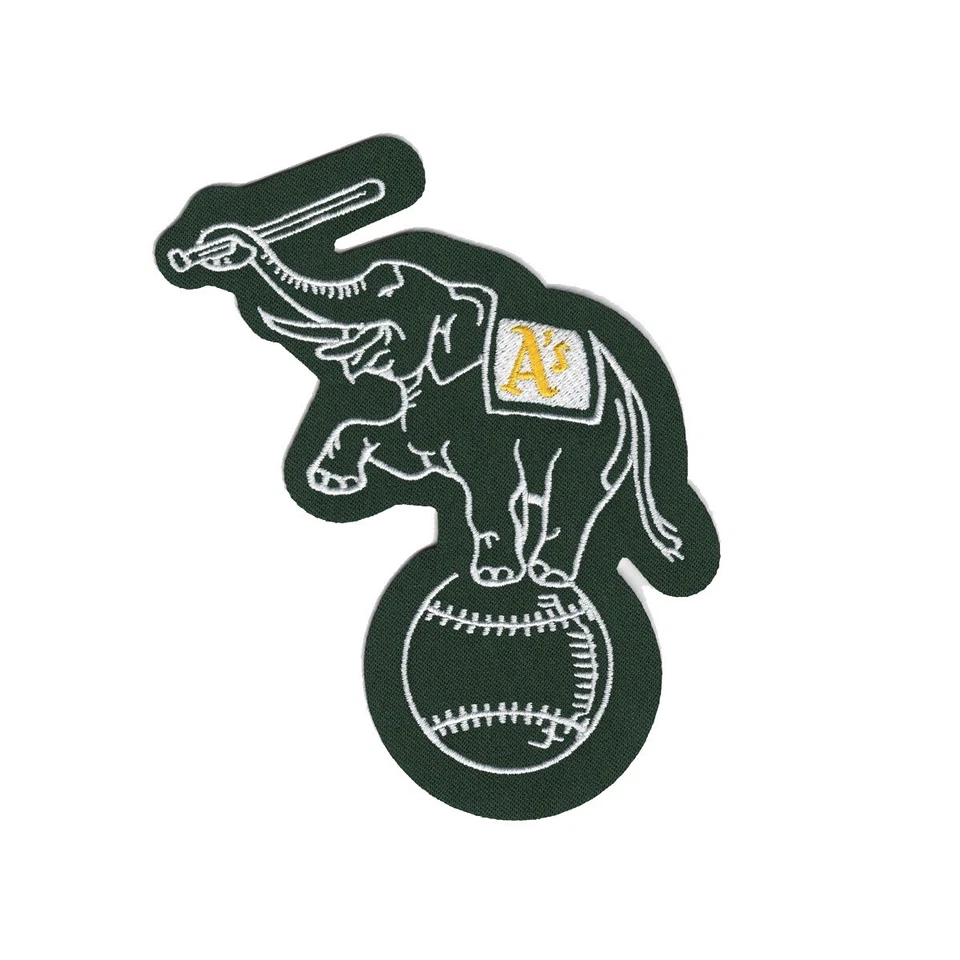 Oakland Athletics Home/Road/Alternate Green Elephant Sleeve Jersey Team Patch - Image 1 of 1