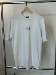 Lewis Hamilton +44 Sorayama Focus Short Sleeve T Shirt White Medium Plus44world - Picture 1 of 6