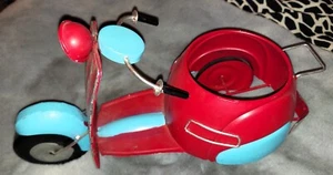 Rare Metal Vespa Scooter Planter Stand - Picture 1 of 6