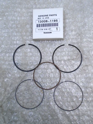 Kawasaki ZR-7 ZR-7S 1999-2004 Genuine Standard Piston Ring Set New 13008-1195 - Imagem 1 de 2