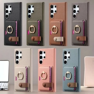 Für Samsung Galaxy S25 Ultra S24 S23 S22 FE Hülle Handyhülle Leder Wallet Cover - Bild 1 von 11