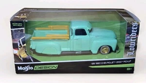 Chevrolet 3100 1950 camioneta pickup Lowrider 1/25 diecast modelo de coche 32545GRN - Imagen 1 de 2