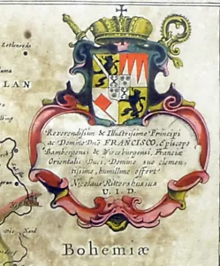 1641 - FRANCONIA Map  Hand coloured with passepartout - Picture 1 of 4