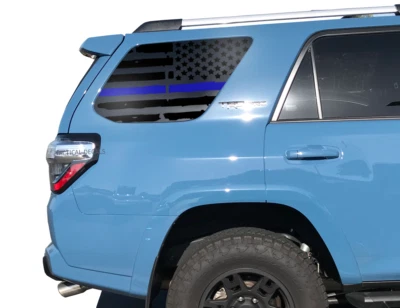 Distressed USA Flag Decal Fits 2010-2023 Toyota 4Runner TRD PRO Rear window TF2B - Image 1 of 4