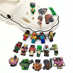 20pcs Minecrafts character Shoe Charms Bundle Set for Croc Shoes Sandals Clogs - Picture 1 of 12