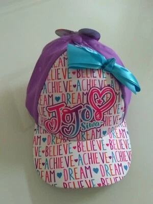 NWT by Nickelodeon Jojo Siwa Girls Baseball Cap DREAM ~ ACHIEVE ~ BELIEVE purple - Image 1 of 3