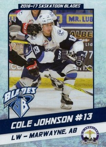 2016/17 Saskatoon Blades - COLE JOHNSON
