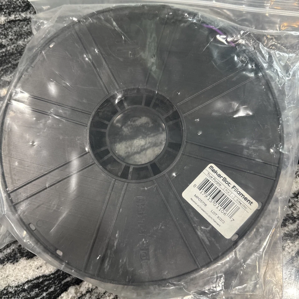 MAKERBOT True Purple PLA Filament 2lbs L Large MP05778 1.75mm