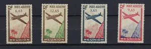 FRANCE FRENCH COLONIES REUNION MINT STAMPS. SCOTT C2-C5. - Picture 1 of 2