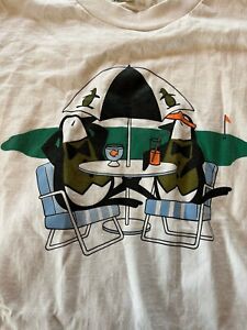 Vintage Grand Slam Golf T-Shirt Size XL White Single Stitch Munsingwear PENGUIN