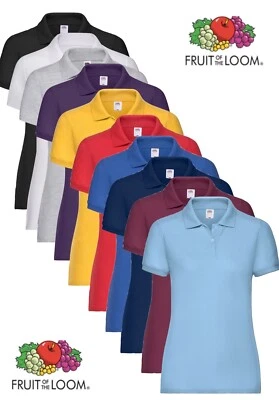Fruit of the Loom Ladies Womans Polycotton Short Sleeve Polo Shirt - Image 1 of 2