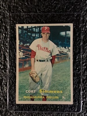 1957 Topps Baseball #158 Curt Simmons EX - Image 1 of 2
