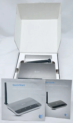 Base de teléfono residencial inalámbrico AT&T modelo WF720 plateado Foto 1 de 3