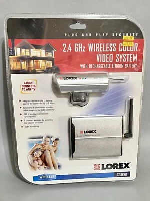 Lorex SG8840 Wireless 2.4GHz Color Video Camera Security System - NEW - Image 1 of 4