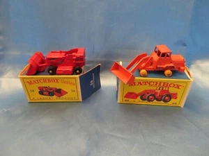 (2) Matchbox #58 Drott Excavator & #69 Hatra Tractor w/Original Boxes - Picture 1 of 24