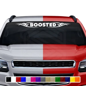 #106 BOOSTED Decal Sticker Windshield Window Vinyl Graphic Car Truck JDM Racing - Picture 1 of 5