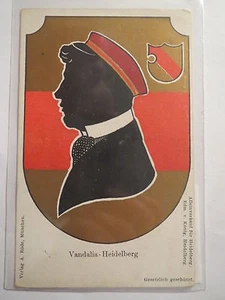 Corps Vandalia Heidelberg - corte de tijera - silueta / mapa - Studentika - Imagen 1 de 1