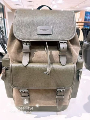 NWT Coach MEN's Sprint Backpack CCG12 suede 2025 Fall🔥🔥 - Image 1 of 4