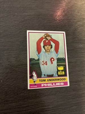 Topps Tom Underwood All Star Rookie Cup 1976 RC VG #407 Foto 1 de 2