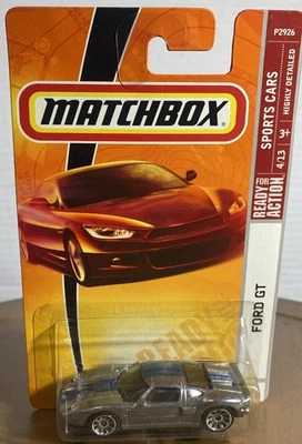 Matchbox Sports Cars 4/13 (2008) Silver Ford GT Toy Car #18 D2 - Image 1 of 4
