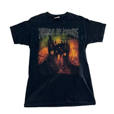Vintage Cradle Of Filth Shirt Men Small Black Cemetery And Sundown Y2K Concert - Image 1 of 4
