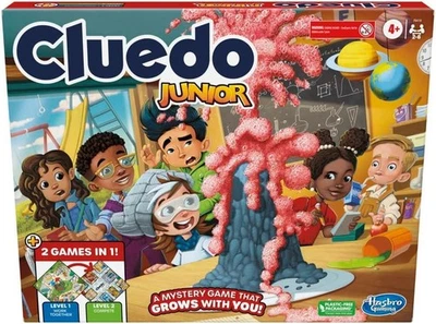 Cluedo Junior Kids 2 in 1 Board Game | New | Family Mystery Game Ages 4++ - Image 1 of 4