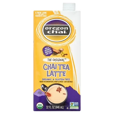 Oregon Chai, Original Chai Tea Latte, Concentrado de Té, 32 Fl Oz Foto 1 de 4