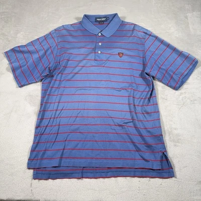 Camisa Polo Ralph Lauren Para Hombre Golf Bordada Rayas Talla L Preppy Golf De Colección Foto 1 de 4