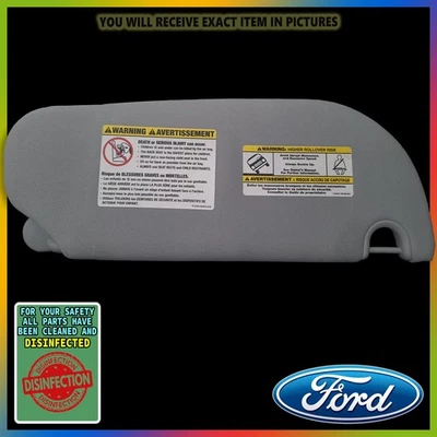2002-2005 Ford Explorer Mercury Mountaineer Driver Side SUN VISOR LEFT GRAY LH - Image 1 of 4