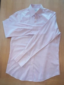 Charles Tyrwhitt Pink/White Checked Shirt 16.5"/35” - Slim Fit - Picture 1 of 4