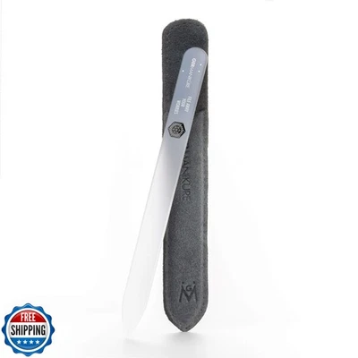 GERMANIKURE Glass Nail File in Suede Sleeve - File Away Your Worries - Profes - Image 1 of 4