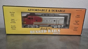 Rail King 30-4142-1E Santa Fe F-3 Powered Diesel Locomotive #28 w/Proto-Sound 2 - Picture 1 of 13