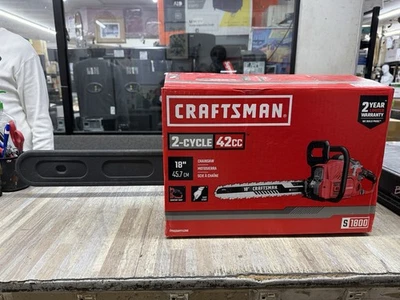 CRAFTSMAN CMXGSAMY42N8 S1800 42-cc 2-cycle 18-in Gas Chainsaw New - Image 1 of 4