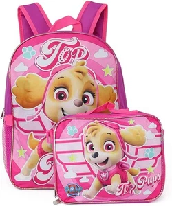 Nickelodeon Paw Patrol Zaino per Ragazze Set Borsa Pranzo Top Cuccioli/Rosa - Foto 1 di 6