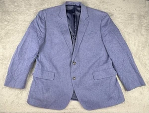 Stafford Classic Fit Blazer Herren Gr. 46 S Blau Leinen/Baumwolle Sport Mantel Jacke - Bild 1 von 9