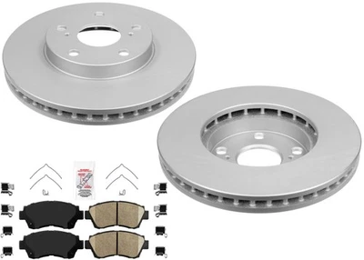 Pastillas de rotores de freno de disco recubiertas AmeriBRAKES delanteras para Lexus ES300 1992-1996 Foto 1 de 4