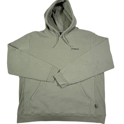 Patagonia Women's Hoodie Organic Cotton Blend Sweatshirt Sage Green XXL - Image 1 of 4