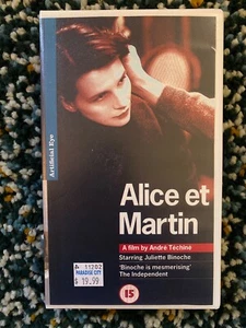 RARE Alice Et Martin VHS 1998 Andre Techine - Picture 1 of 2