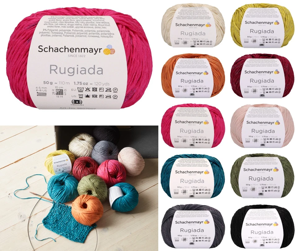 50g Schachenmayr Rugiada - Bändchengarn Wolle Stricken Häkeln (129,80€/kg) - Bild 1 von 1