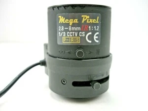 Mega Pixel 2.8 - 8mm IR 1:12 1/3 CCTV CS P-IRIS Camera Lens (USED)ALT - Picture 1 of 4
