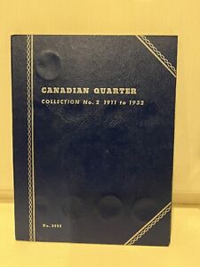 WHITMAN Canadian Quarter # 2, Coin Folder Book - 1911-1952, Album No. 9068