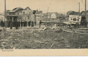 Springfield MA * Springfield Tornado Insurance c1908 vista de desastre 2 - Imagen 1 de 2
